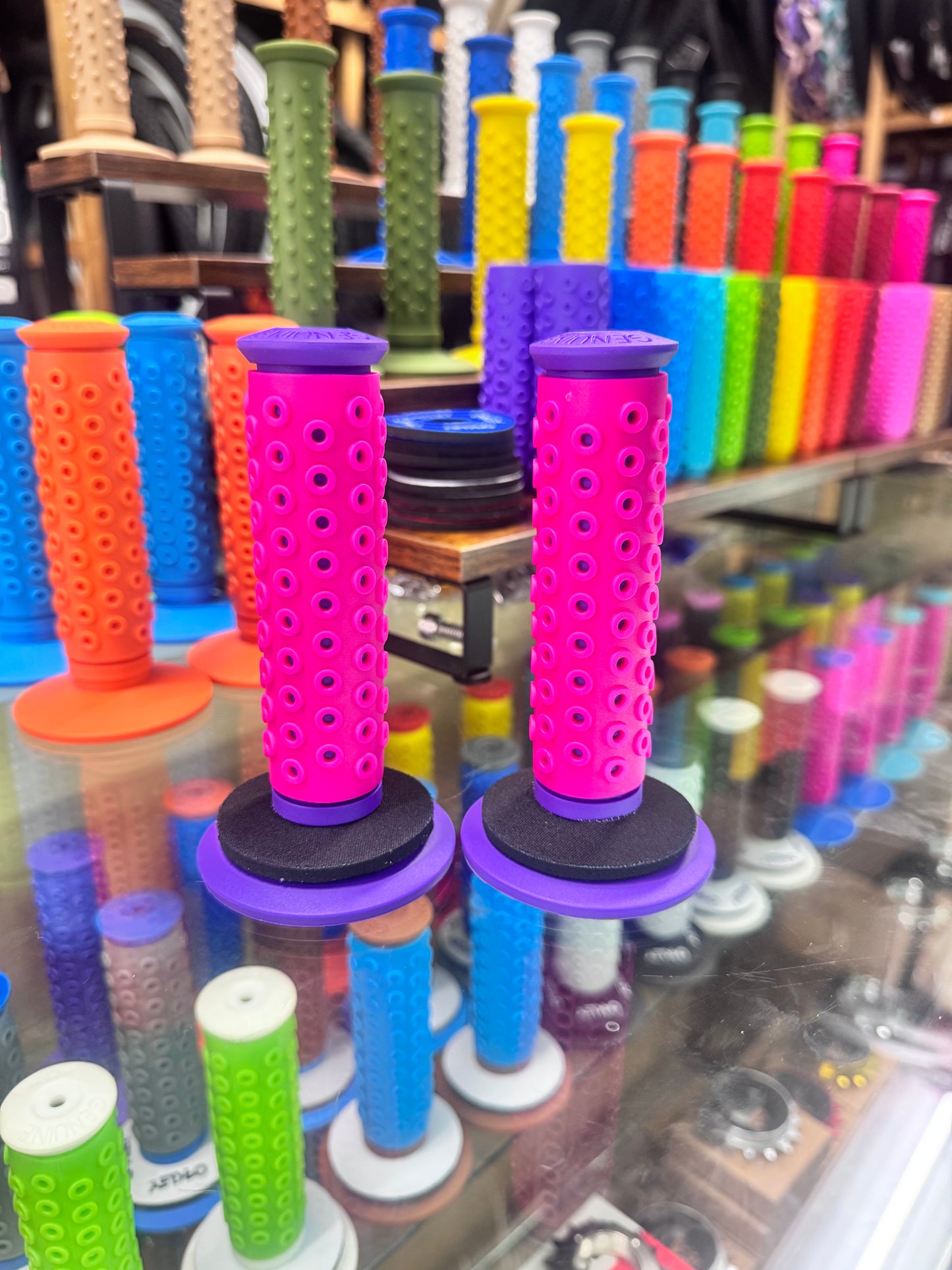 Frank’s Bicycles REPOP B1-B Grips PURPLE/HOT PINK *POPULAR