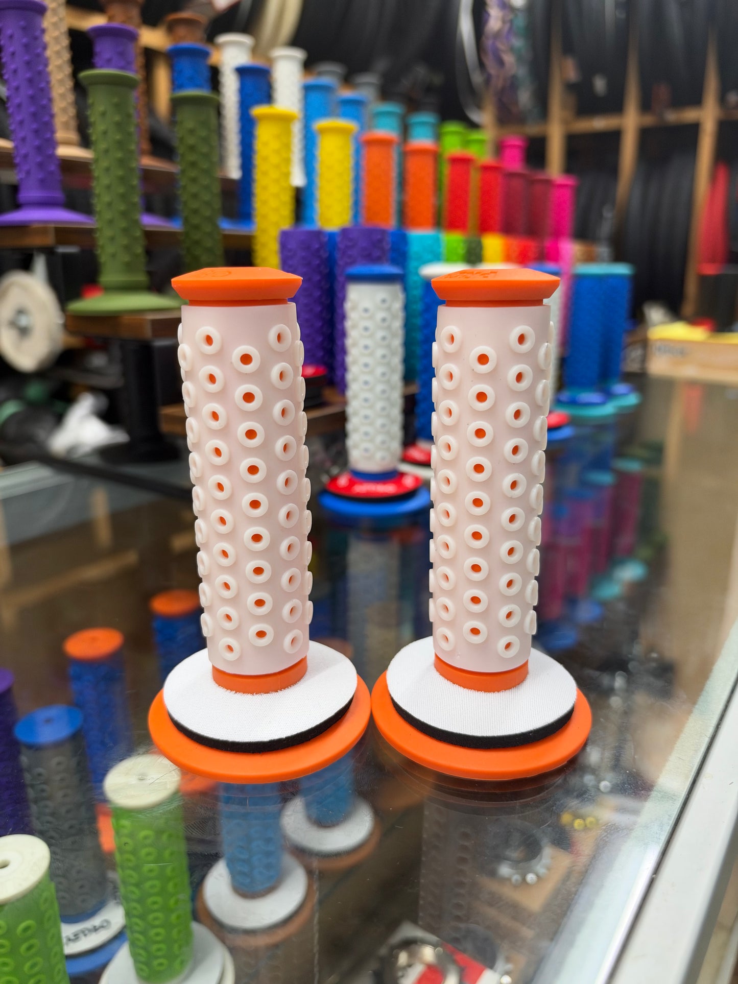 Frank’s Bicycles REPOP B1-B Grips ORANGE/WHITE