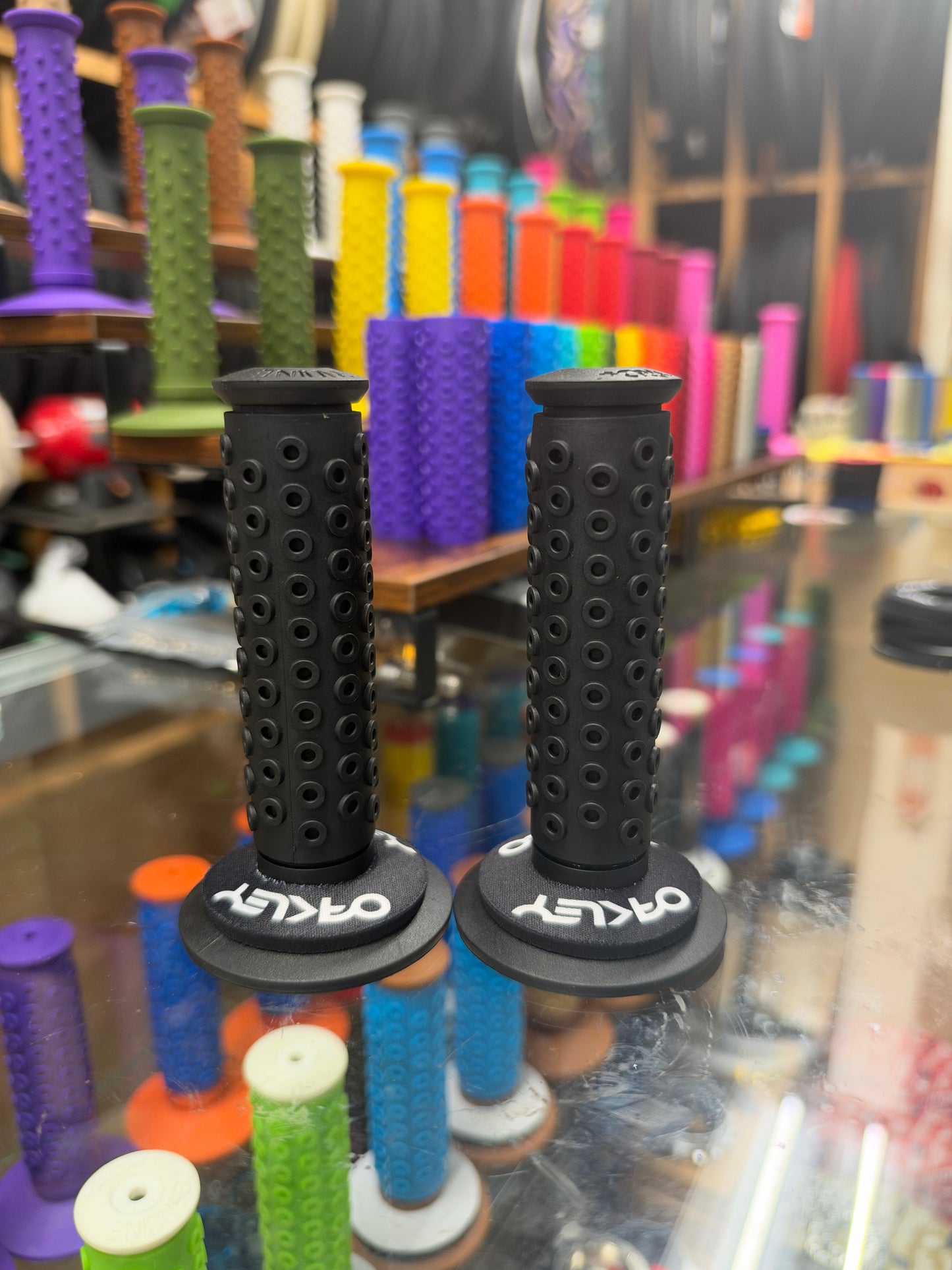 Frank’s Bicycles REPOP B1-B GRIPS FULL COLOR (BLACK ON BLACK) + NEW Oakley Donuts 🚨POPULAR*🚨