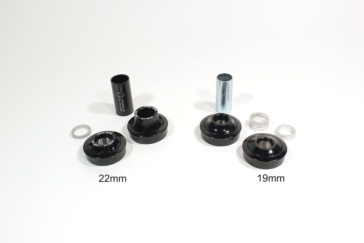 PROFILE AMERICAN “HOP UP” BOTTOM BRACKET(19MM) BLACK