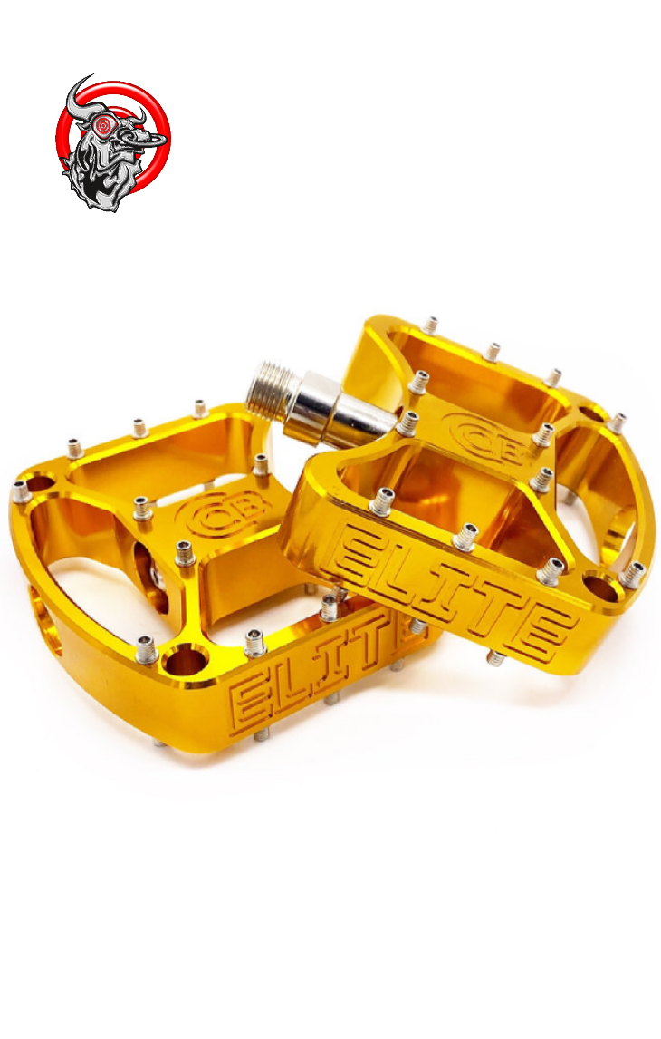 Bullseye Elite Pro Platform Pedals Gold