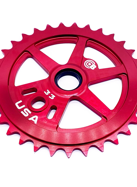 BULLSEYE RACEWORKS 33T SPROCKET RED