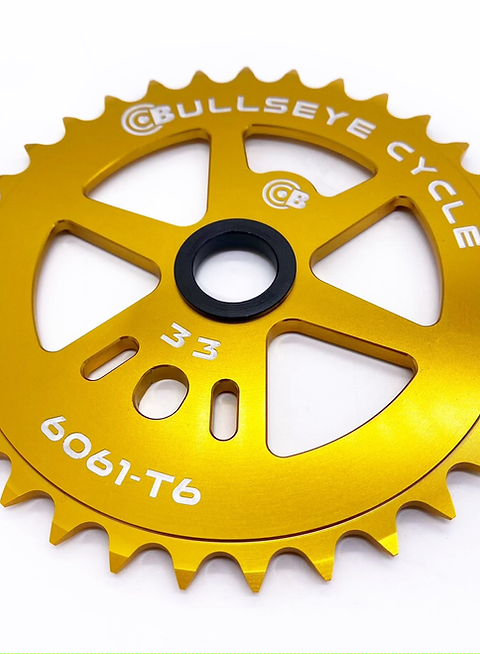 BULLSEYE RACEWORKS 33T SPROCKET GOLD