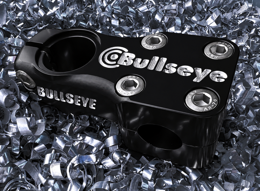 BULLSEYE STEM DEEP ENGRAVED INVERTED 57MM BLACK
