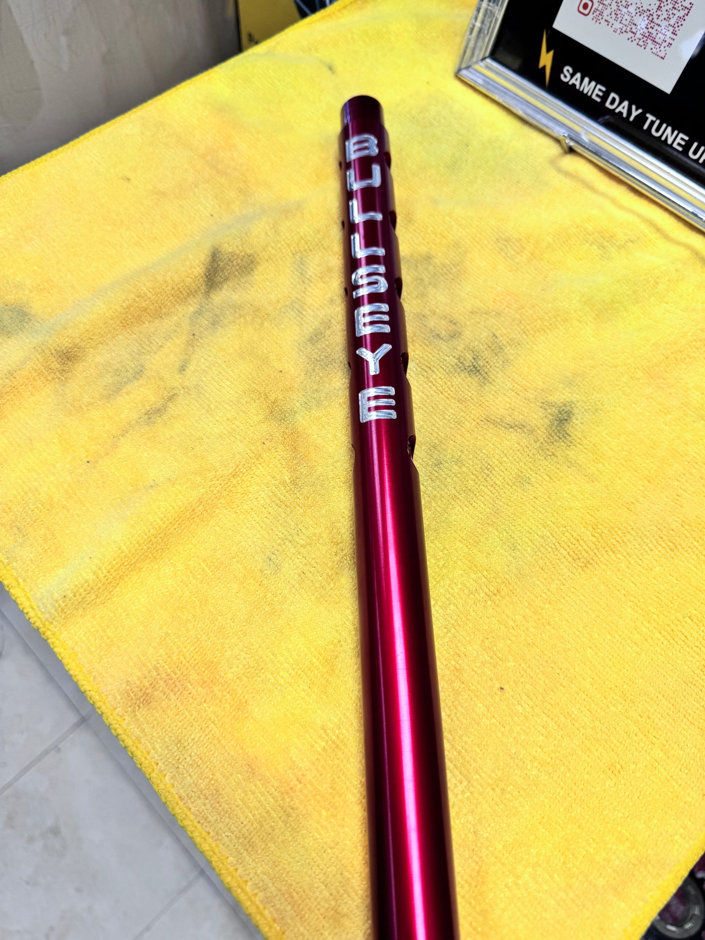 BULLSEYE SUPPRESSOR SEATPOST 25.4mm PRECISION ENGINEERED 🚨RED ON RED🚨
