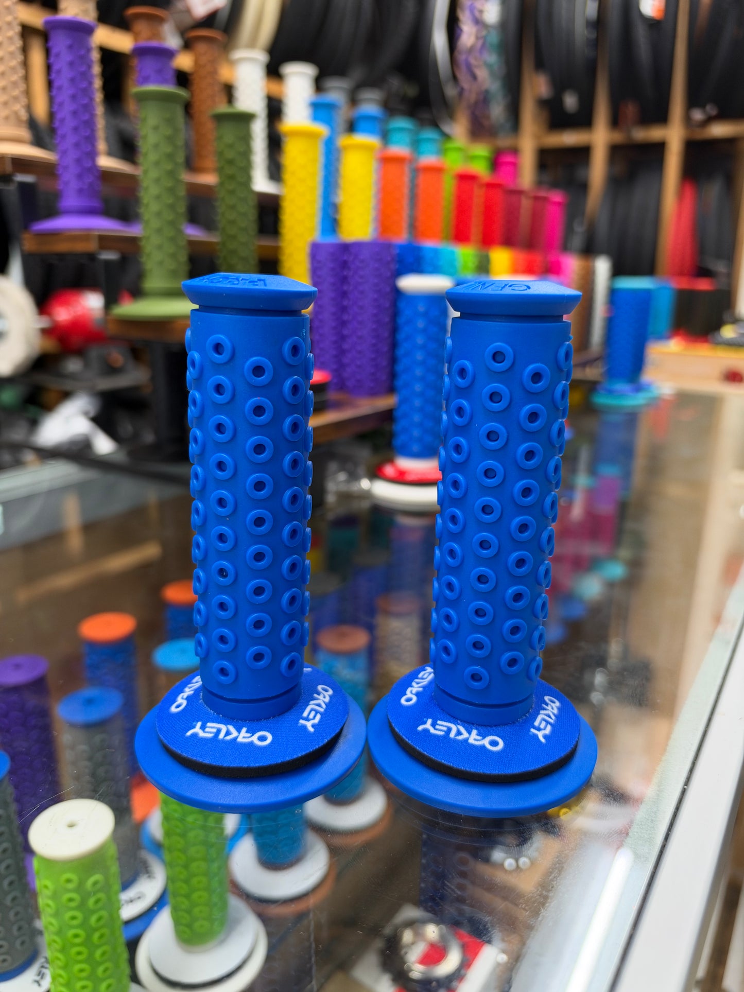 Frank’s Bicycles REPOP B1-B Grips FULL COLOR (BLUE ON BLUE) + Oakley Donuts 🚨POPULAR*🚨