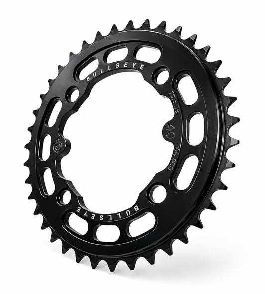 Bullseye ELITE 39T 4 Bolt Chainring BLACK