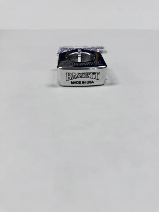 BASSETT CHEVRON ARROW SEATPOST CLAMP (1 1/8") 28.6 MM “POLISHED”