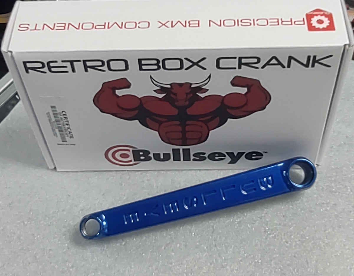 Bullseye crank set 175mm blue