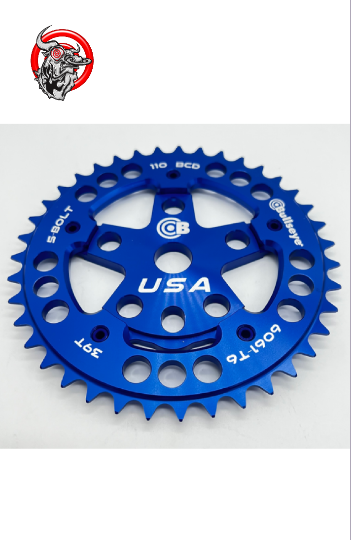 Bullseye Race Work 39T ChainRing Combo BLUE